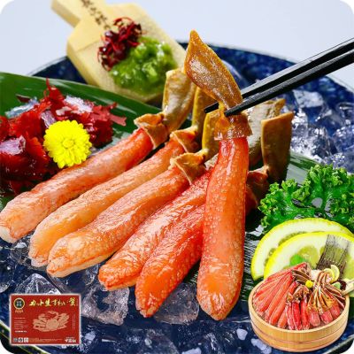 肩肉なしカット生ずわい蟹赤箱1kg(総重量1.3kg)
