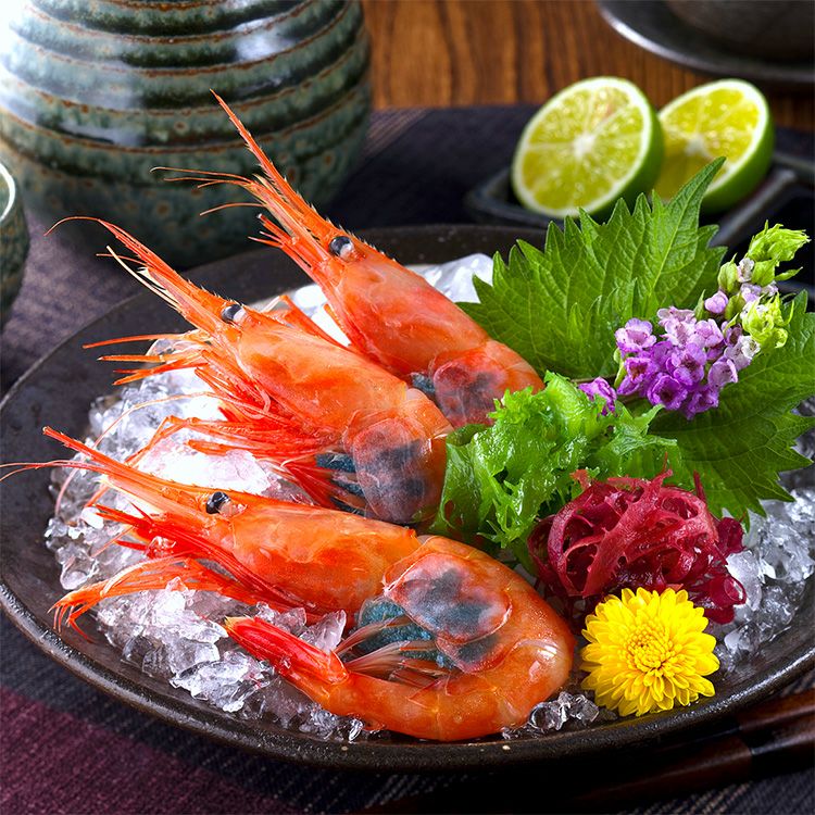 日本海の特大お刺身甘エビ