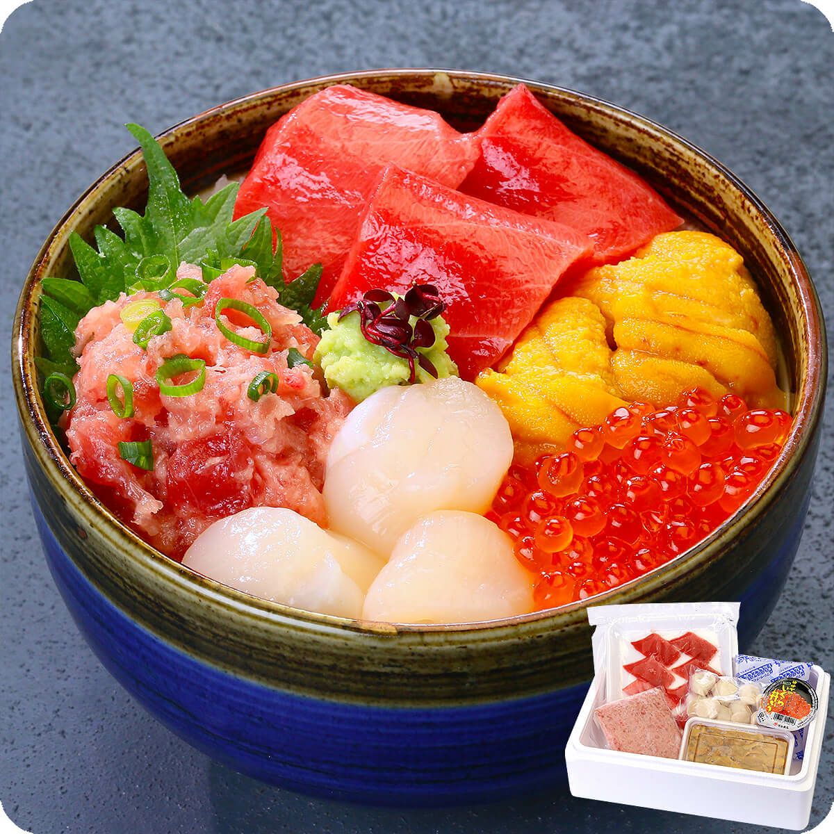 高級本まぐろ入り豪華海鮮5種セット